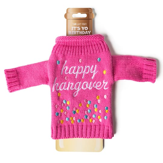 Assorted Two Left Feet® It's Yo Birthday Wine & Bottle Sweater, 1pc.
